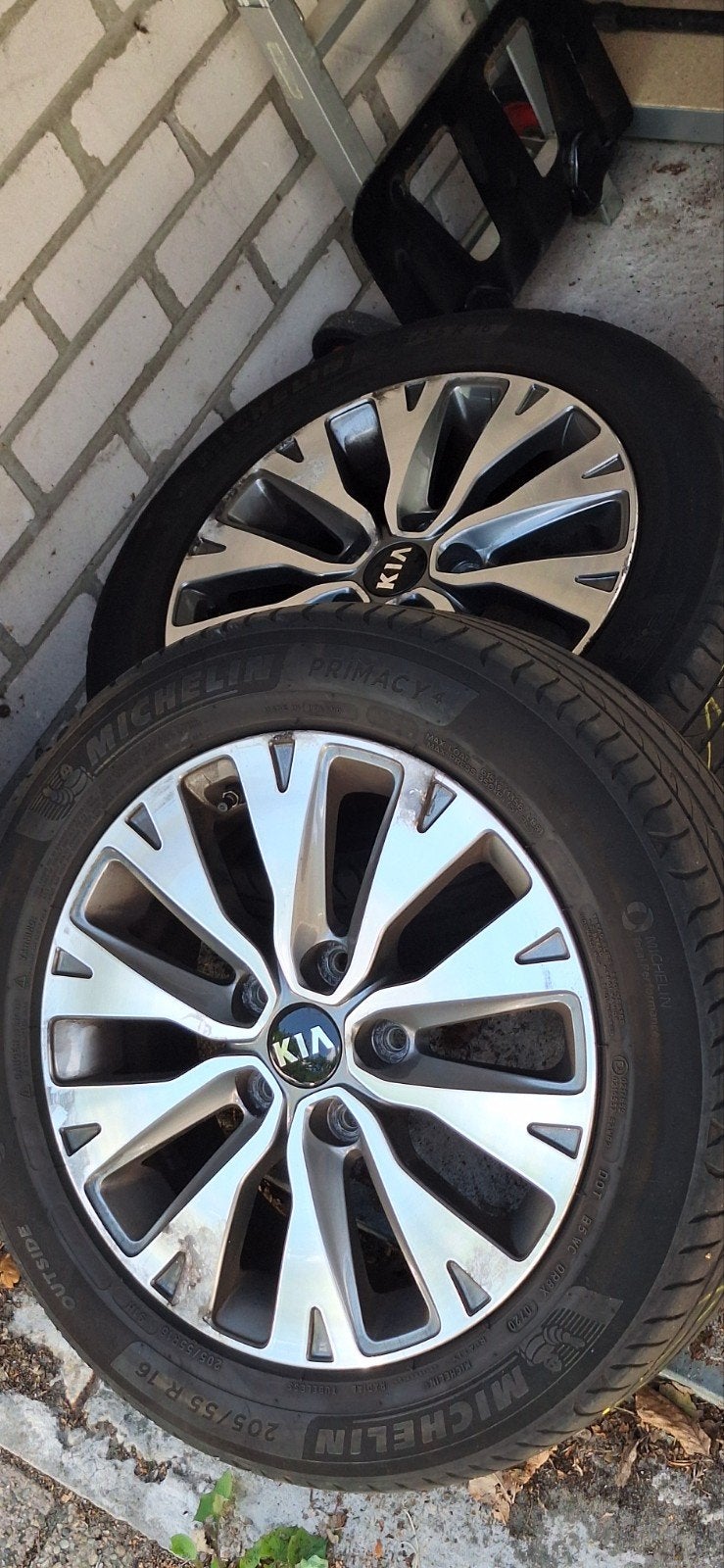 Orginele Kia (Ceed) velgen met zomerbanden 205/55 R16, Gebruikt, 16 inch, Banden en Velgen, Personenwagen