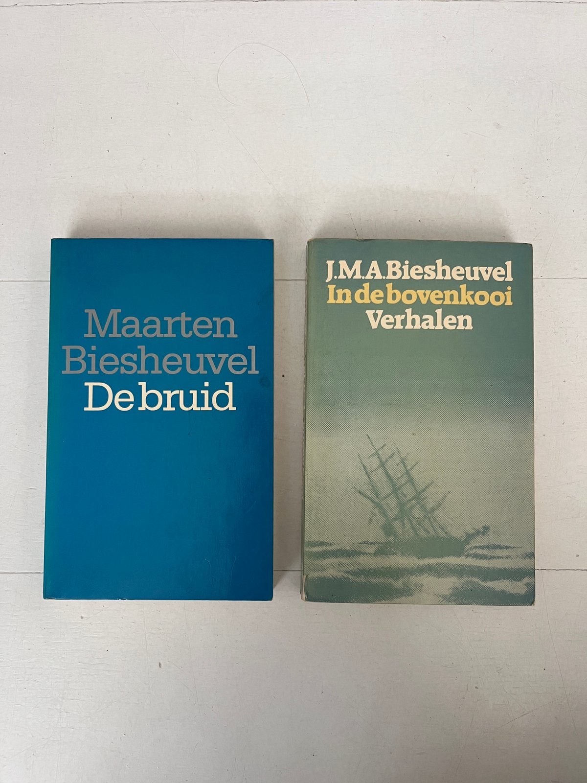 JMA Biesheuvel 2 gesigneerde boeken, Ophalen of Verzenden, Gelezen, Nederland