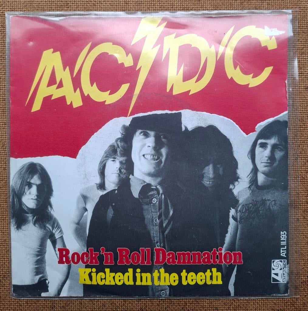 AC/ DC  - Rock n Roll damnation  - Single is TOP, Cd's en Dvd's, Vinyl Singles, Gebruikt, Verzenden, 7 inch, Single
