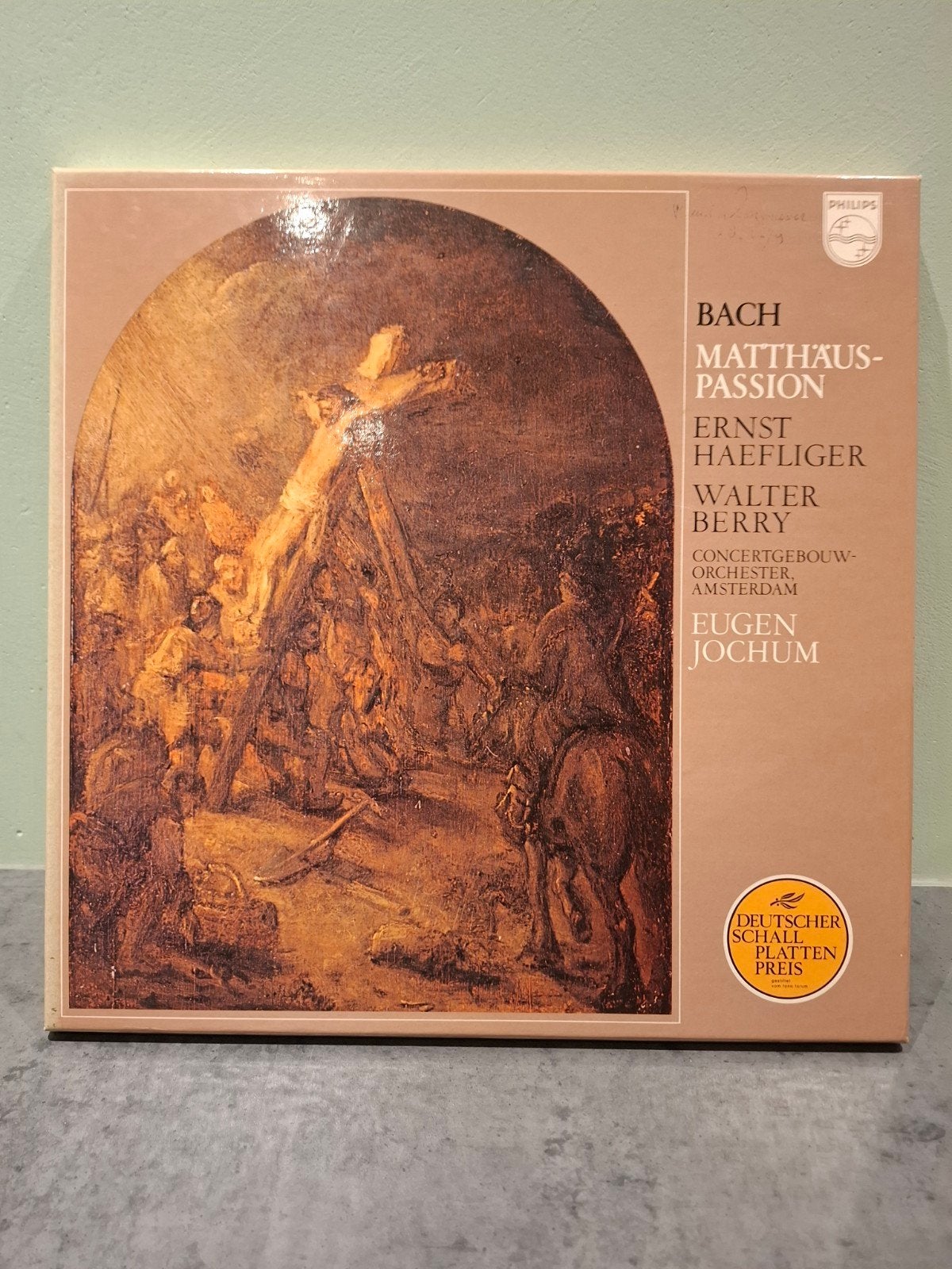 J.S. Bach - Matthäus-Passion - Philips Stereo LP Boxset, Inclusief boekje, Boxset, Ophalen of Verzenden, Zo goed als nieuw