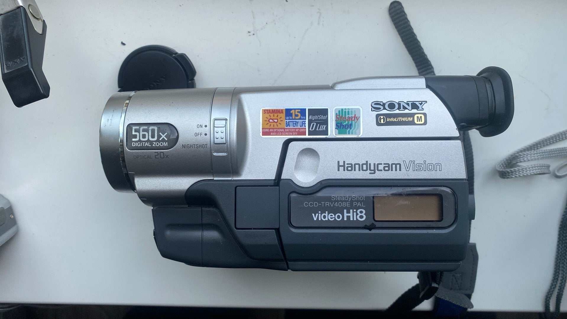 Sony CCD-TRV408 Hi8 Video Camera Recorder, Gebruikt, 20x of meer, Overige soorten, Ophalen of Verzenden