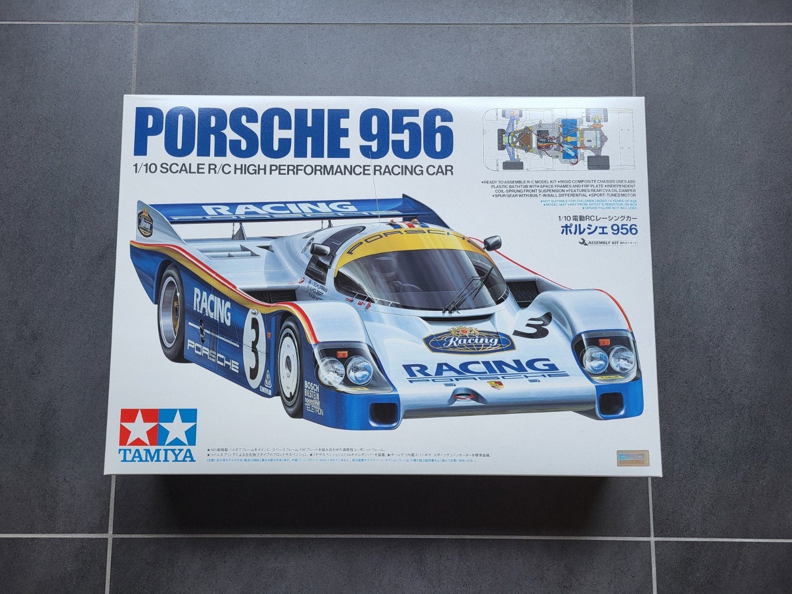 Tamiya 47508 Porsche 956 Nieuw in doos, Hobby en Vrije tijd, Elektro, Nieuw, Ophalen of Verzenden, Schaal 1:10
