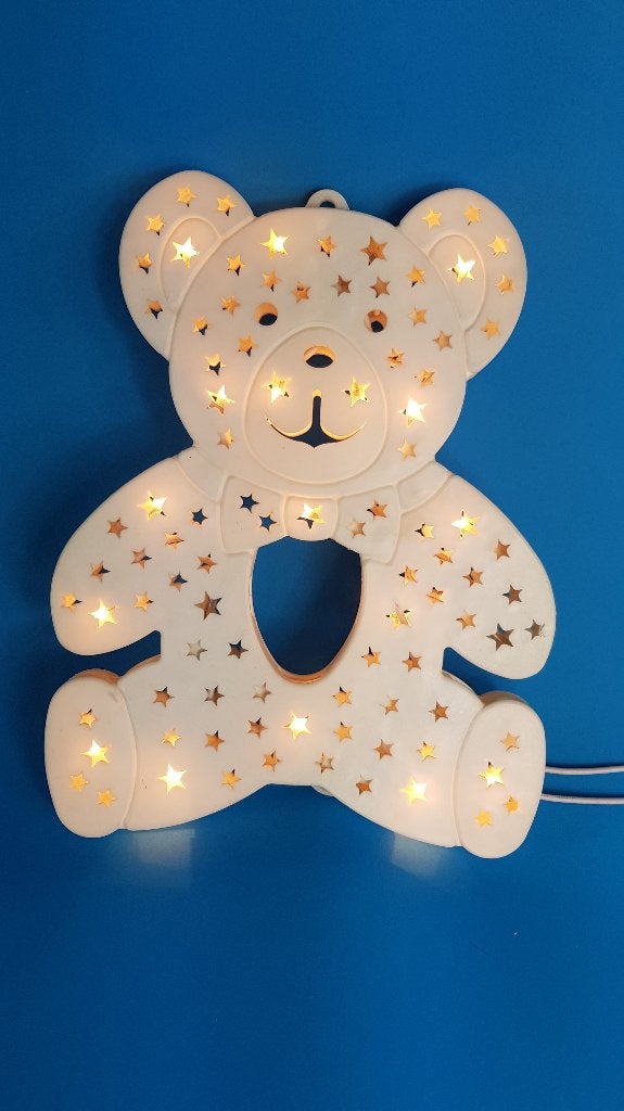 Beertje met lichtjes, als nachtlamp of decoratie. 7A4, Tweedehands verkoop, Tweedehands verkoop, Gebruikt, Ophalen of Verzenden