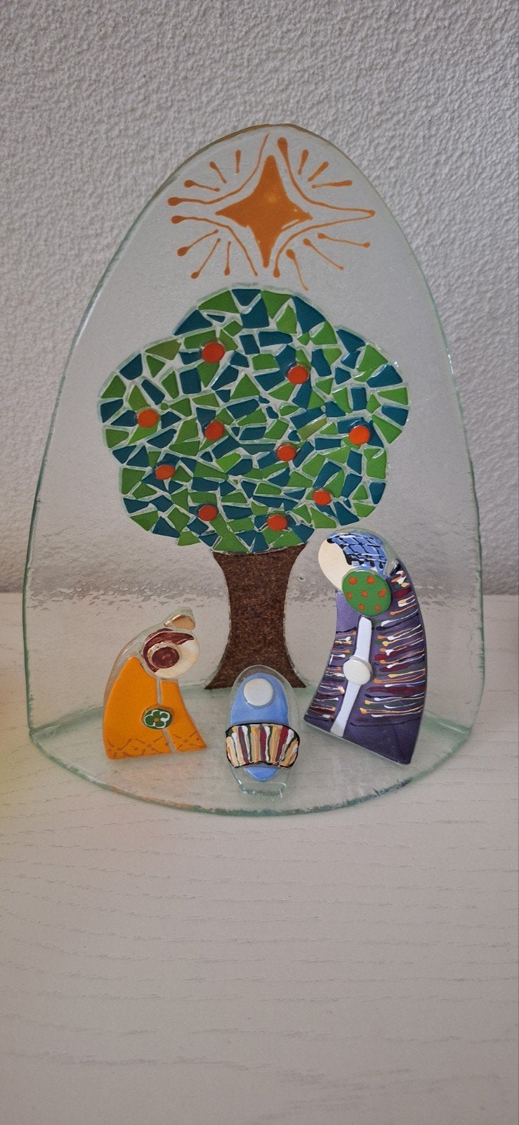kerstbeelden kerststal murano en gratis schaaltje, Ophalen of Verzenden, Nieuw