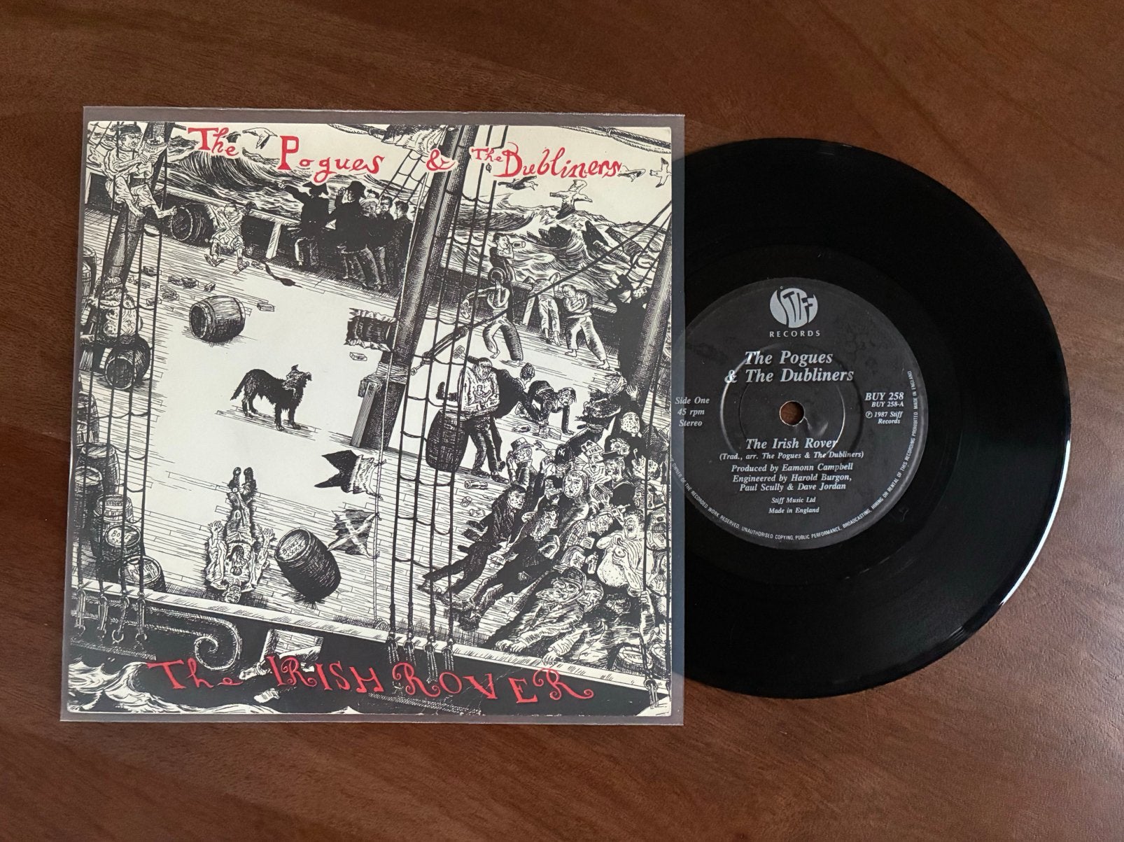The Pogues & The Dubliners - The Irish rover, Cd's en Dvd's, Ophalen of Verzenden, 7 inch
