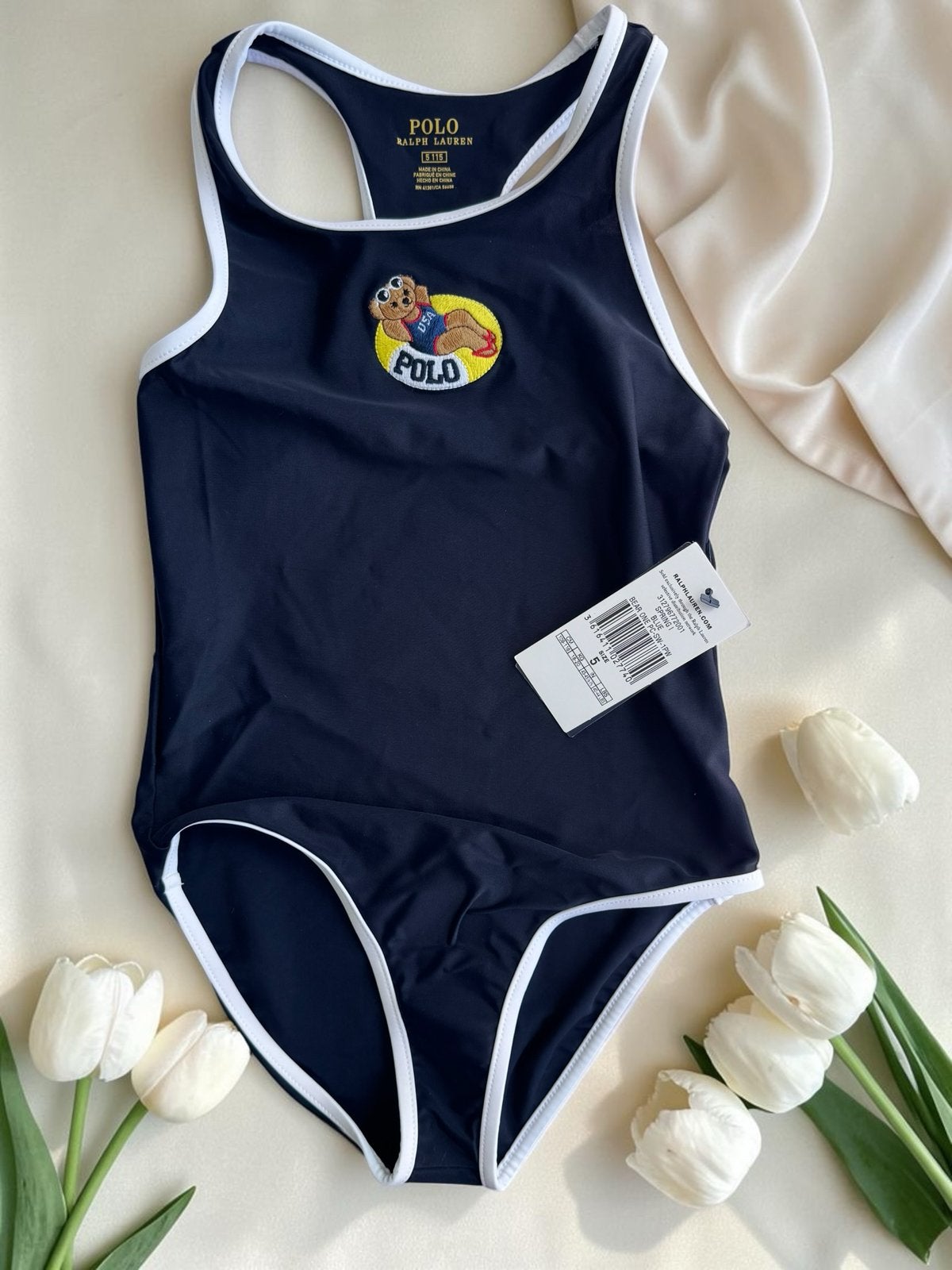 Nieuw Ralph Lauren Polo Bear Meisjes Badpak Maat 5, Polo ralph lauren, Polo ralph lauren, Meisje, Nieuw