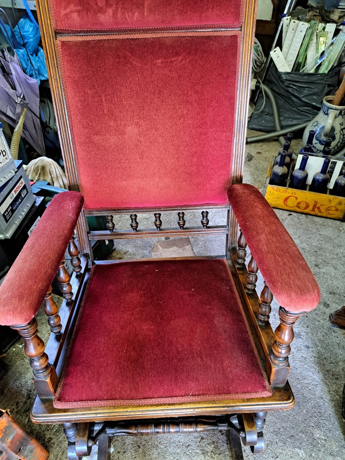 Schommelstoel Antiek, Ophalen