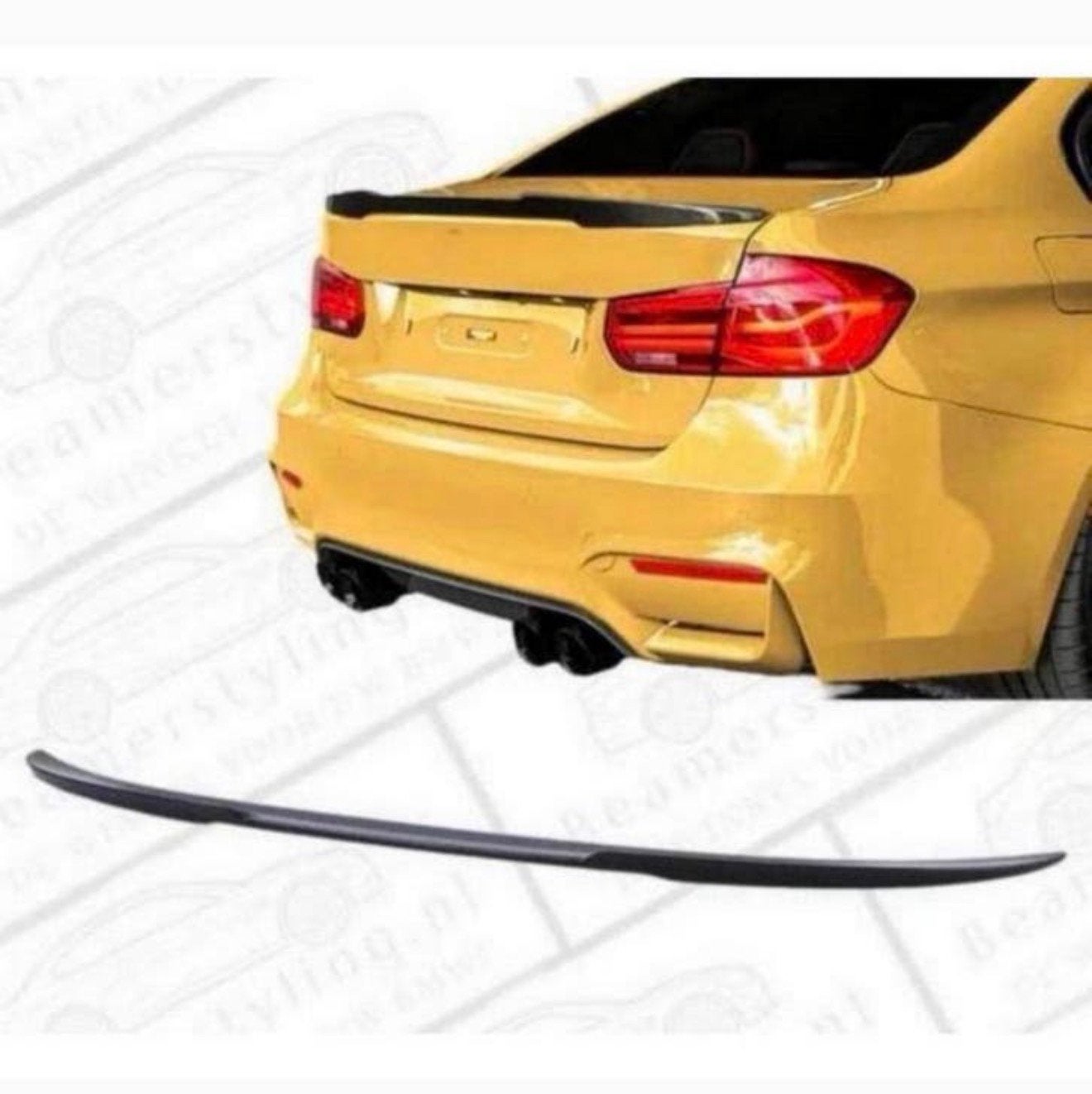 BMW F30 F80 M3 M4 style carbon rear spoiler 2012-2020 NIEUW, Auto diversen, Tuning en Styling, Ophalen of Verzenden, H, H, H