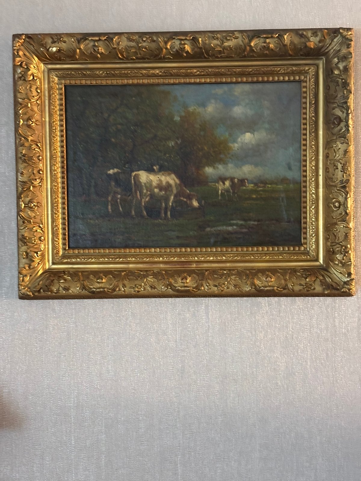 Moet weg 10  oude schilderijen uit erfenis, bieden va 2950€, Ophalen, Klassiek, Overige onderwerpen