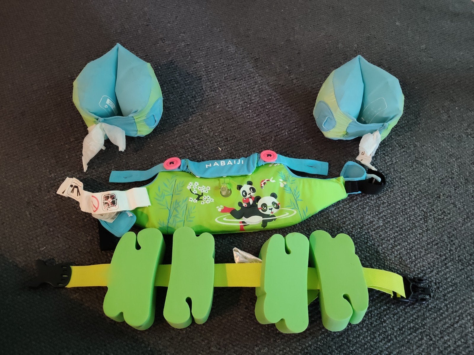 Nabaiji zwemgordel en zwembandjes set 15-30 kg, Ophalen of Verzenden