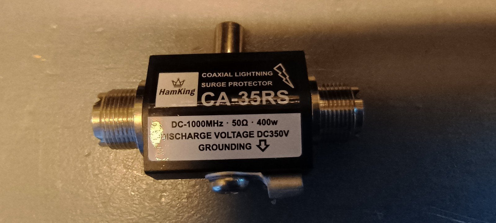 HamKing CA-35RS Coax Bliksembeveiliging DC-1000MHz, Telecommunicatie, Zenders en Ontvangers, Ophalen of Verzenden, Gebruikt, Ontvanger