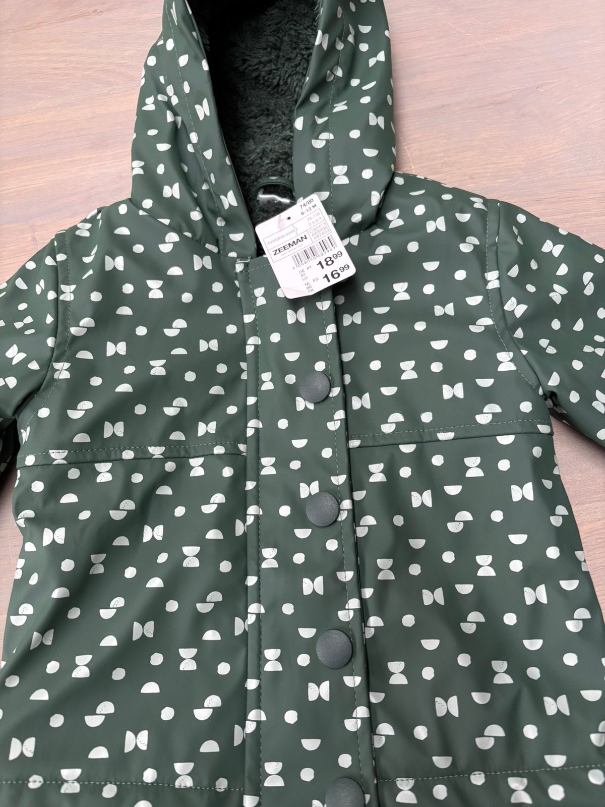 Baby regenjasje nieuw maat 74/ 80, Ophalen of Verzenden, Nieuw, Meisje, Jasje