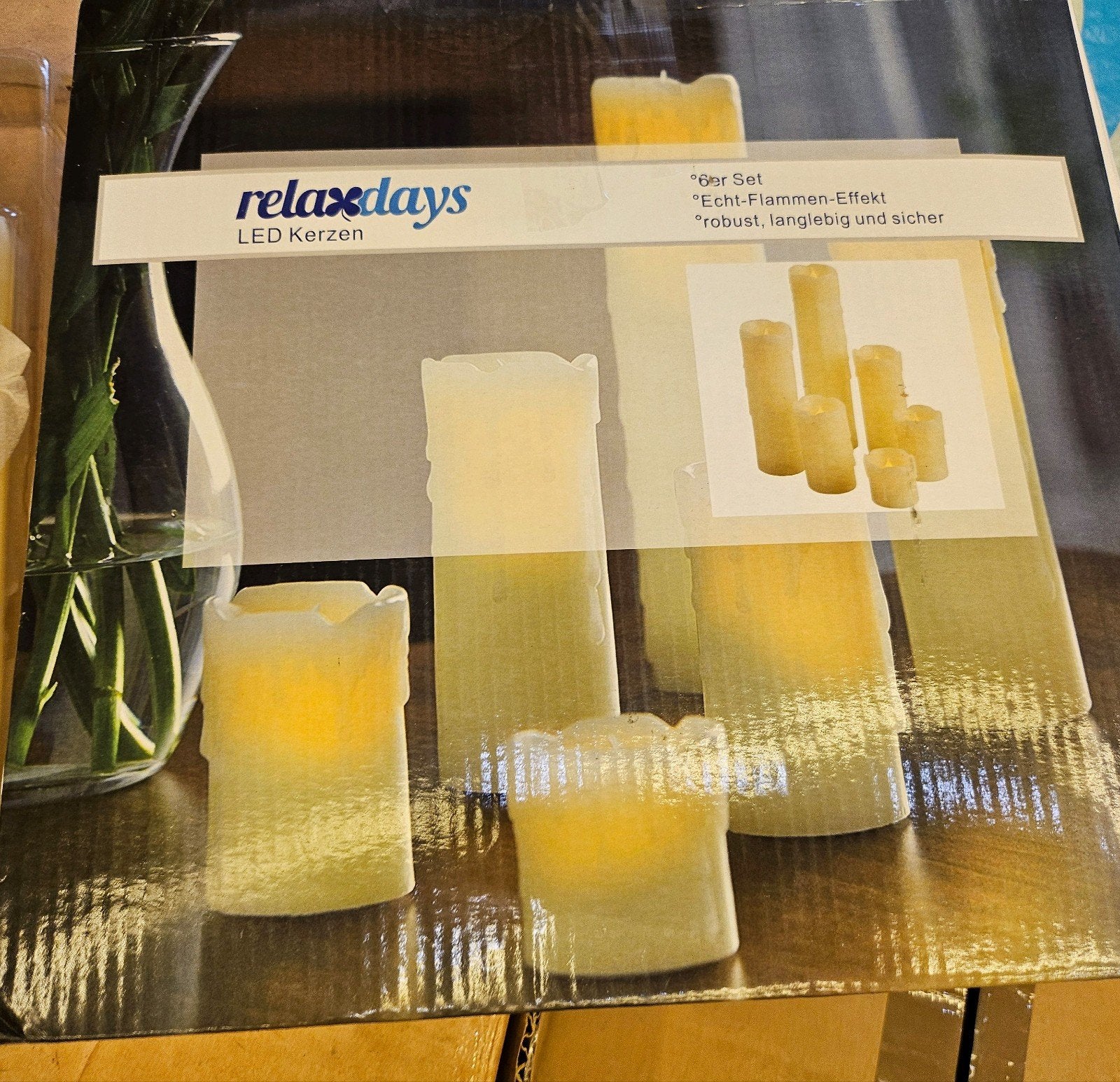 LED Kaarsen Set, Overige merken, Ophalen of Verzenden, Crème, Kaars