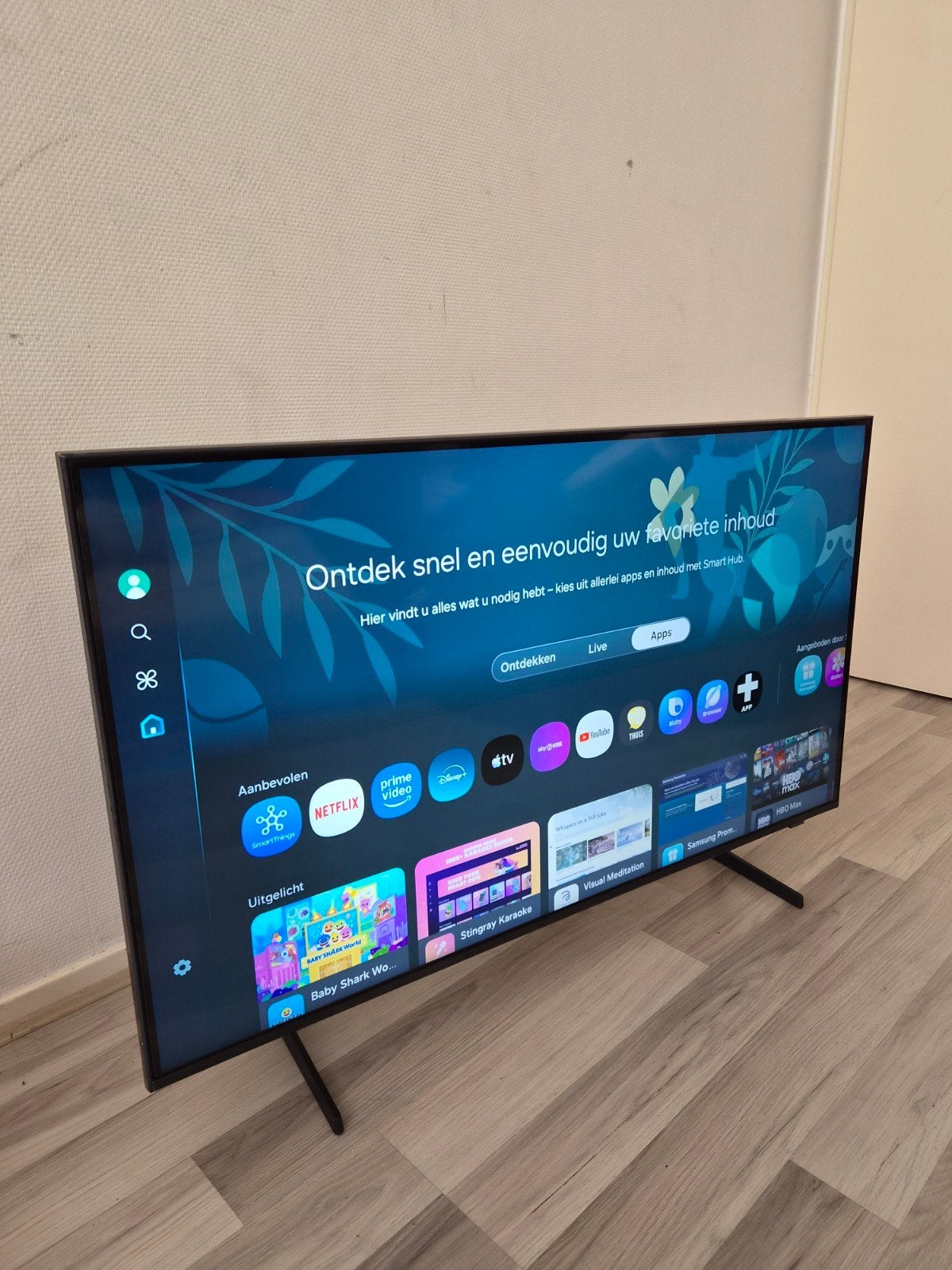 Samsung 43 inch 4K Crystal UHD Smart TV Nieuwste Apps 2024 m, Ophalen, 50 Hz, Zo goed als nieuw, Samsung