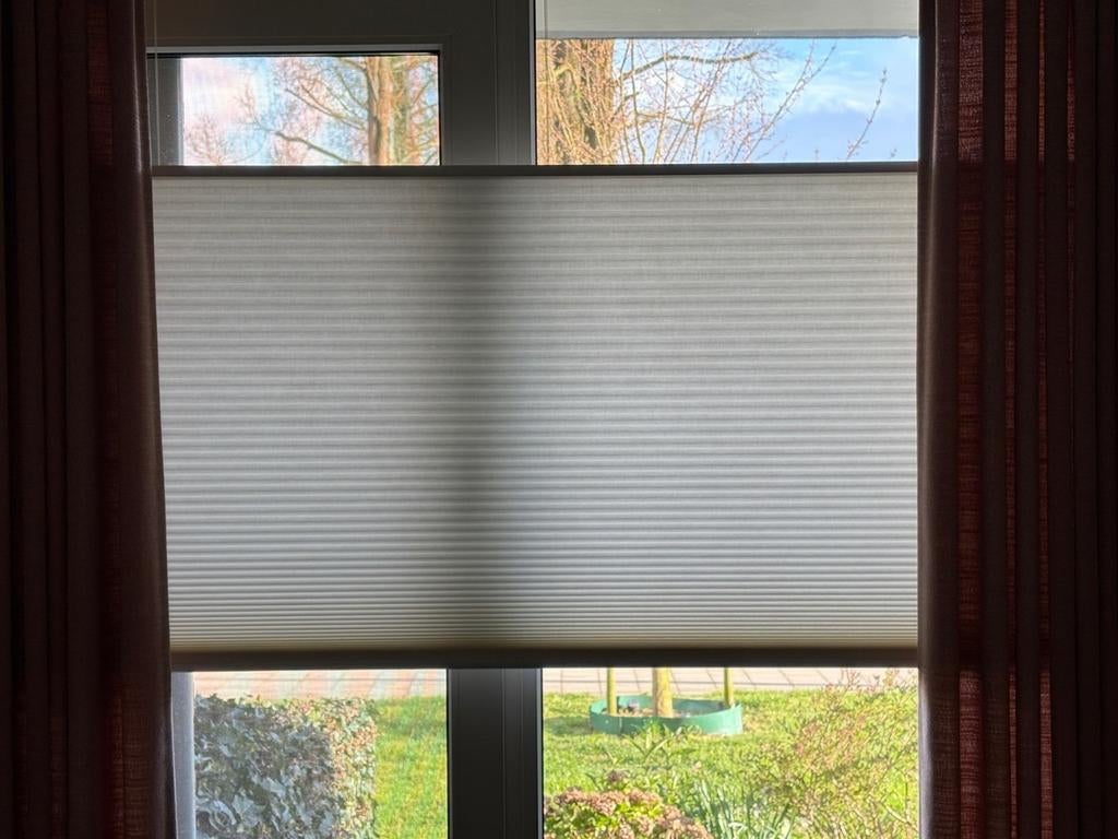 Luxaflex Duette Shade 7746 wit, 170x170, Smartcord, Ophalen, Gebruikt, Wit, 150 tot 200 cm