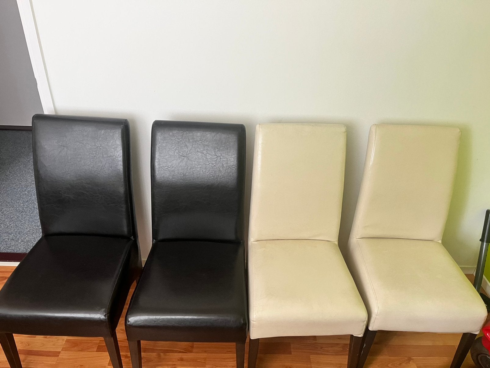 Eetkamerstoelen, Ophalen, Zo goed als nieuw, Wit, Vier