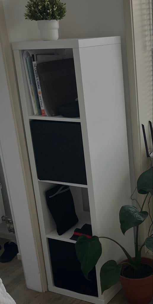 IKEA KALLAX Kast met 4 vakken - Wit, Ophalen, Minder dan 50 cm, Gebruikt, 100 tot 150 cm