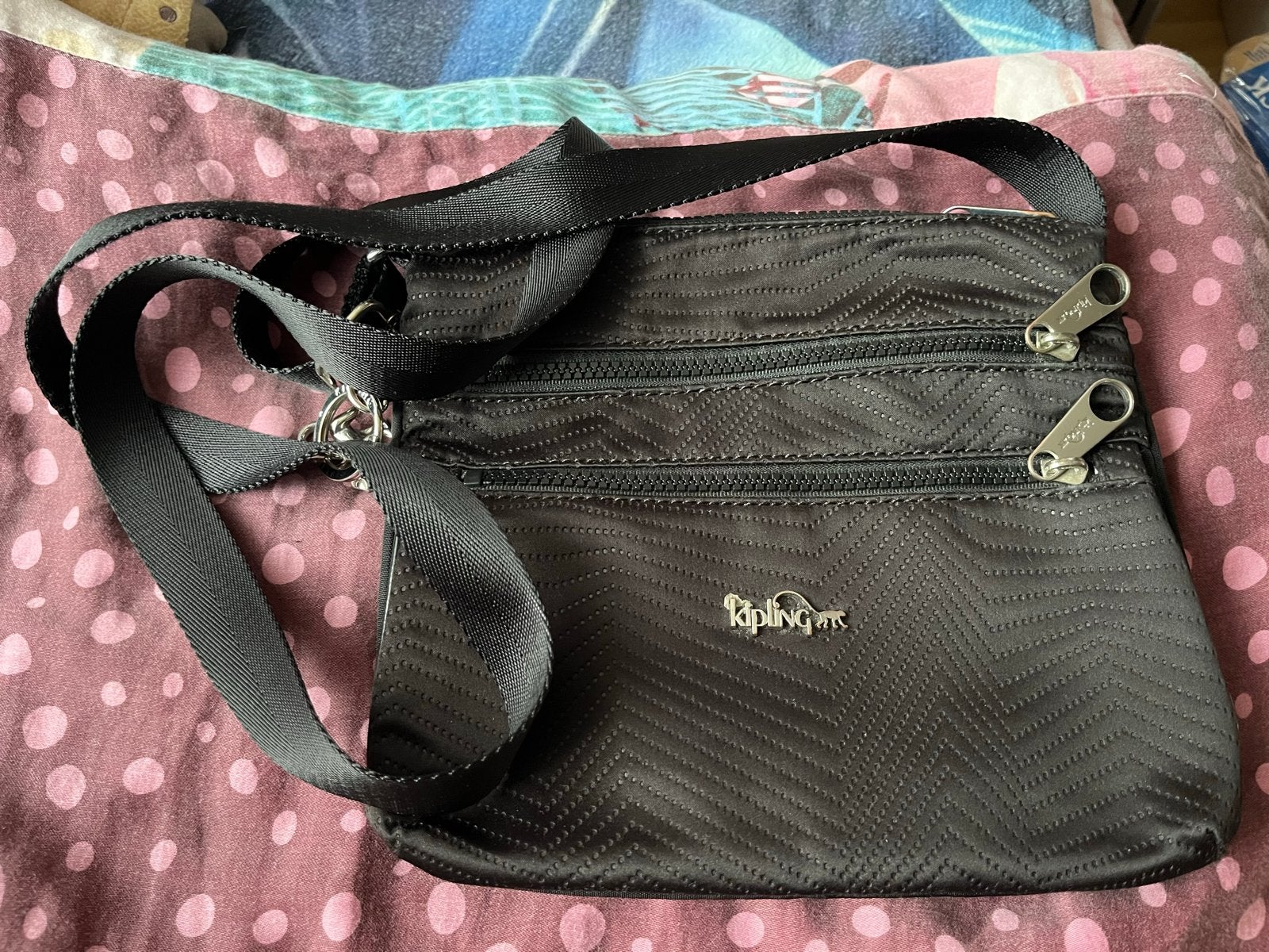 Kipling Schoudertas Zwart, Sieraden, Tassen en Uiterlijk, Tassen | Schoudertassen, Ophalen of Verzenden, Gebruikt, Zwart, Kipling