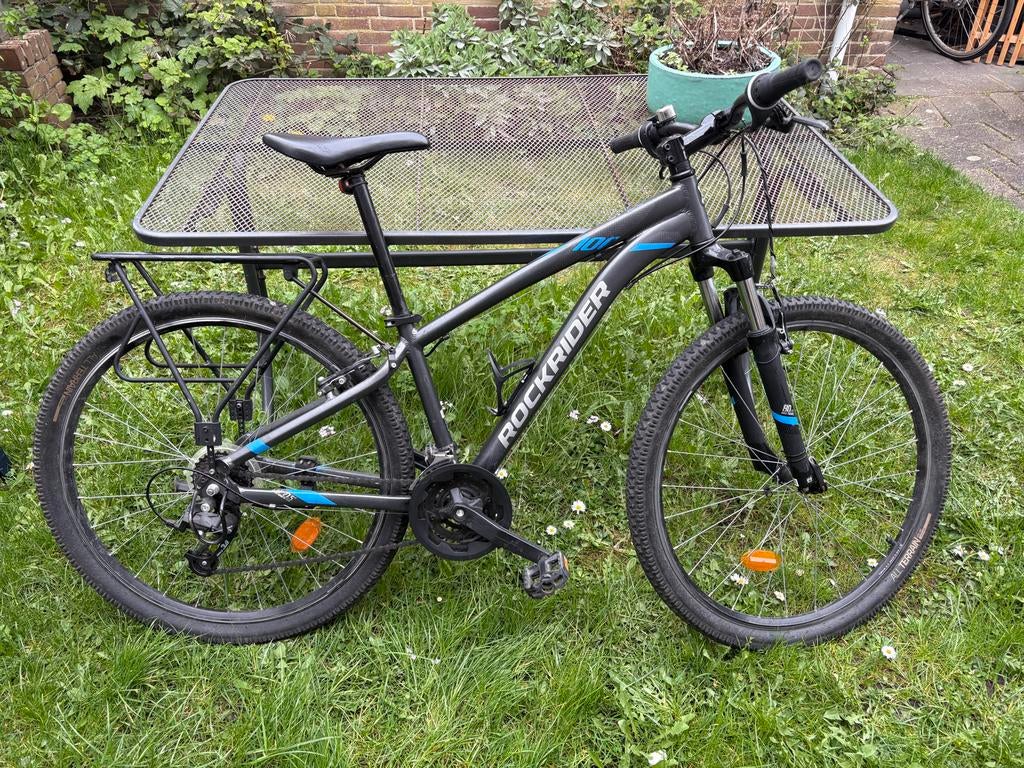 Rockrider ST100 maat S Mountainbike - fiets met bagagedrager, Hardtail, Heren, Zo goed als nieuw, 53 tot 57 cm