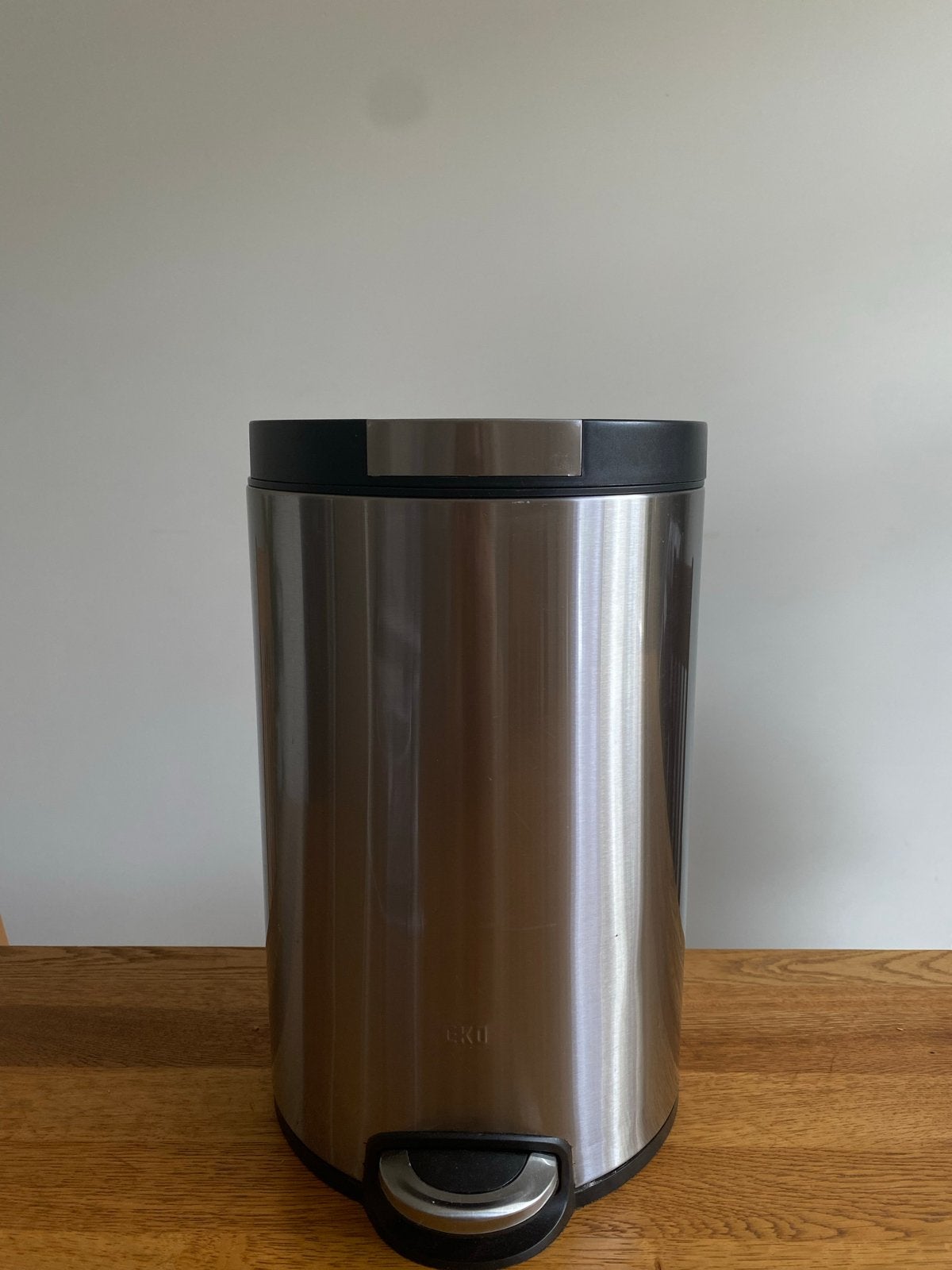 EKO Pedaalemmer RVS - 20 liter, Huis en Inrichting, Woonaccessoires | Prullenbakken, Gebruikt, Met pedaal, Ophalen of Verzenden
