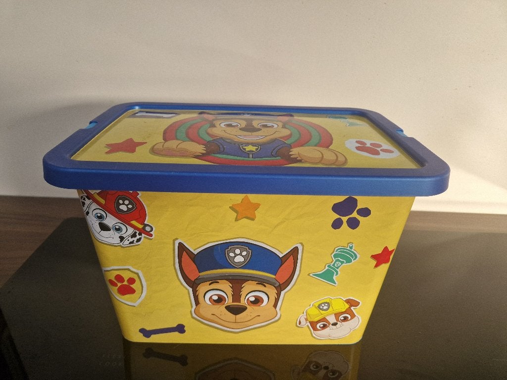 PAW PATROL opbergbox met klikdeksel, Kinderen en Baby's, Speelgoed | Actiefiguren, Ophalen of Verzenden, Zo goed als nieuw