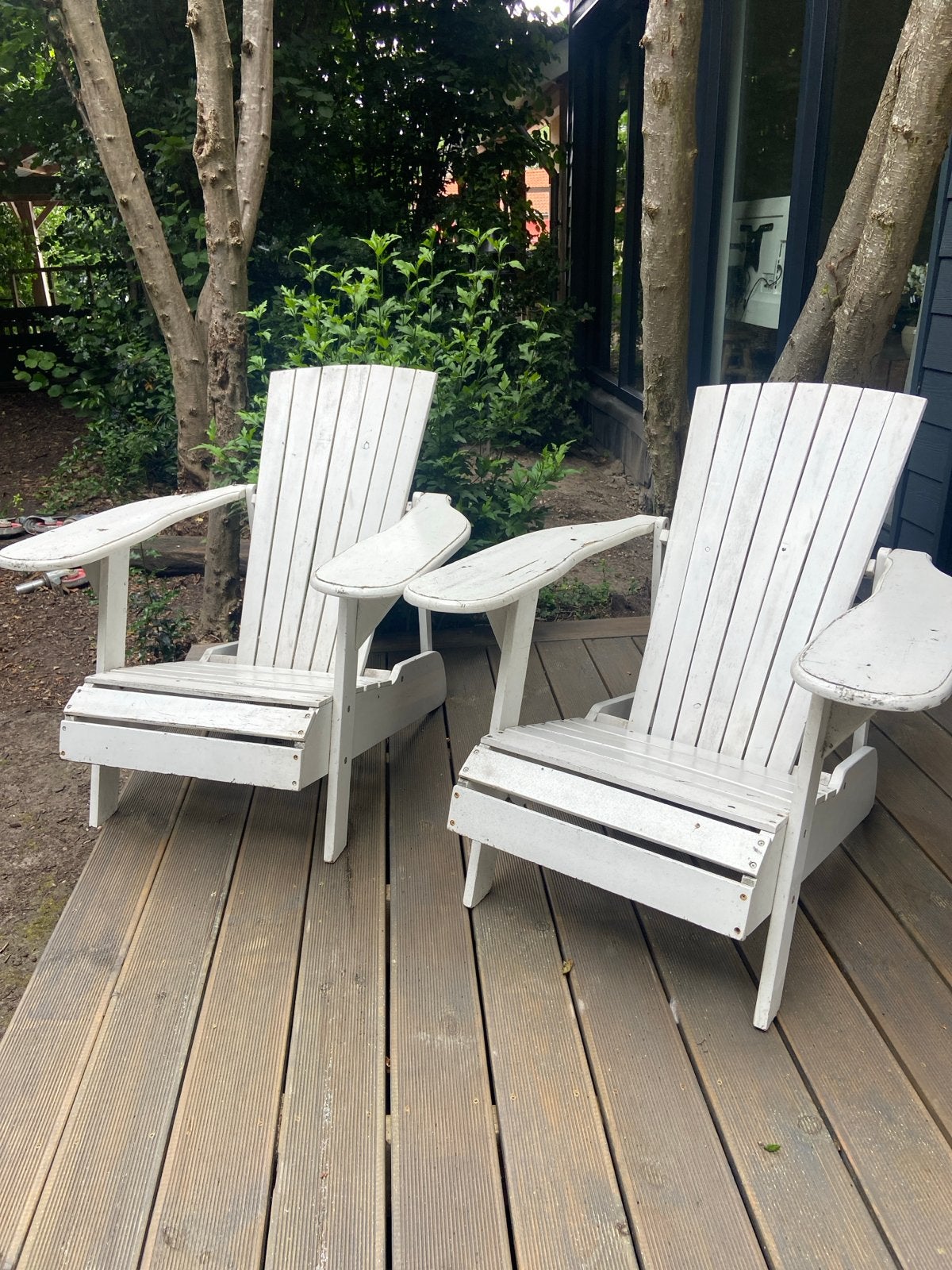 Adirondack beerchairs (cape cod) 2 stuks, Ophalen, Gebruikt, Hout