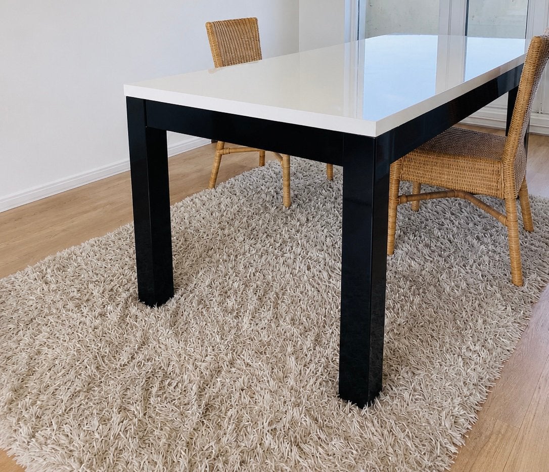 Eettafel 6-persoons hoogglans - nieuwstaat, Huis en Inrichting, Tafels | Eettafels, Ophalen, 50 tot 100 cm, Zo goed als nieuw