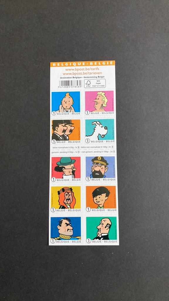 België boekje 146 Kuifje post, fris/423 A, Ophalen of Verzenden