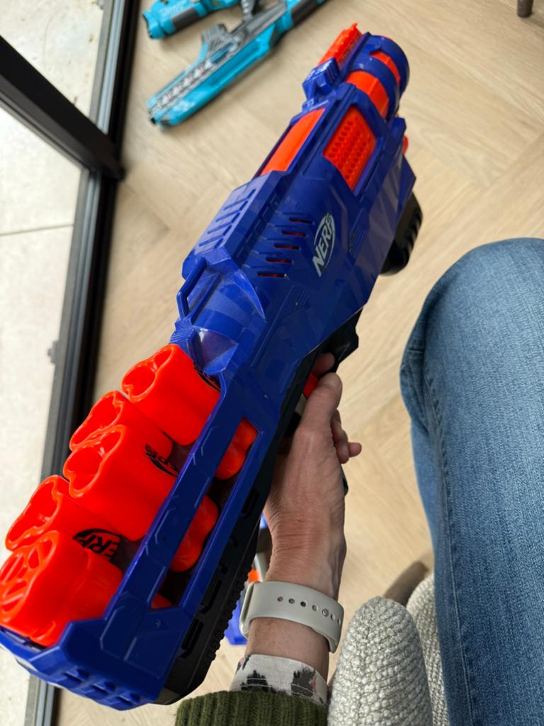 Nerf gun Nstrike elite trilogy, Ophalen, Gebruikt