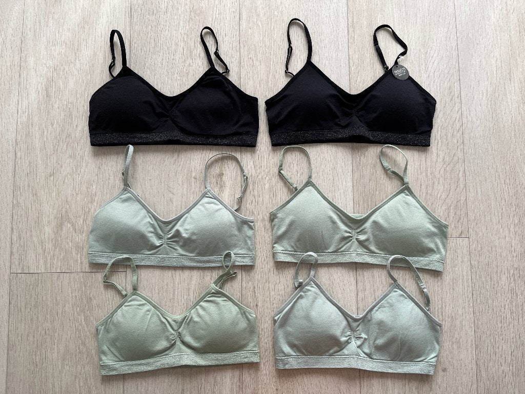 6x Naadloos Seamless Soft Eerste Bh's BH's Topjes 152-170, Ophalen of Verzenden, Nieuw, Meisje, Nacht- of Onderkleding