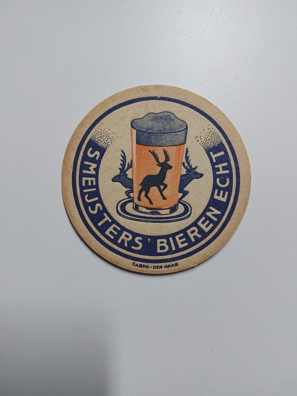 oud bierviltje brouwerij Smeijsters Echt, Ophalen of Verzenden, Viltje(s), Overige merken