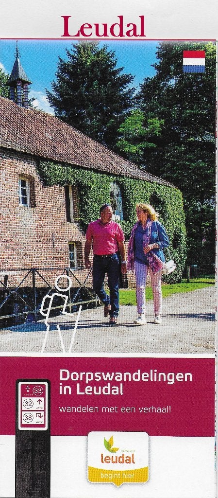 Wandelkaart Dorpswandelingen in Leudal (plattegrond ), 2000 tot heden, Ophalen of Verzenden, Nederland, Landkaart