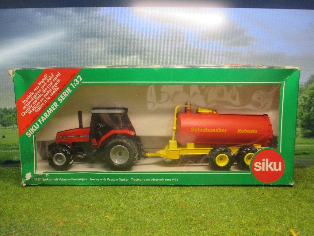 1/32 Massey Ferguson 4270 met Schuitemaker Robusta Siku 3757, Ophalen of Verzenden, Nieuw, Tractor of Landbouw, Overige merken