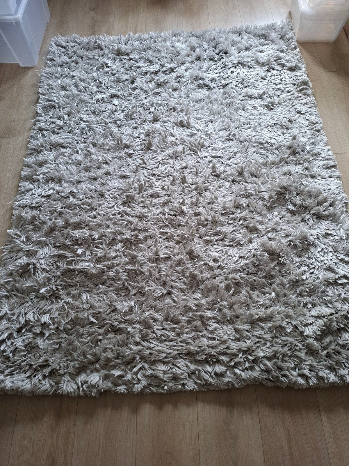 STELA Handgetuft Vloerkleed - Grijs/Zilver, 133x190 cm, Ophalen, Gebruikt, 100 tot 150 cm, 150 tot 200 cm