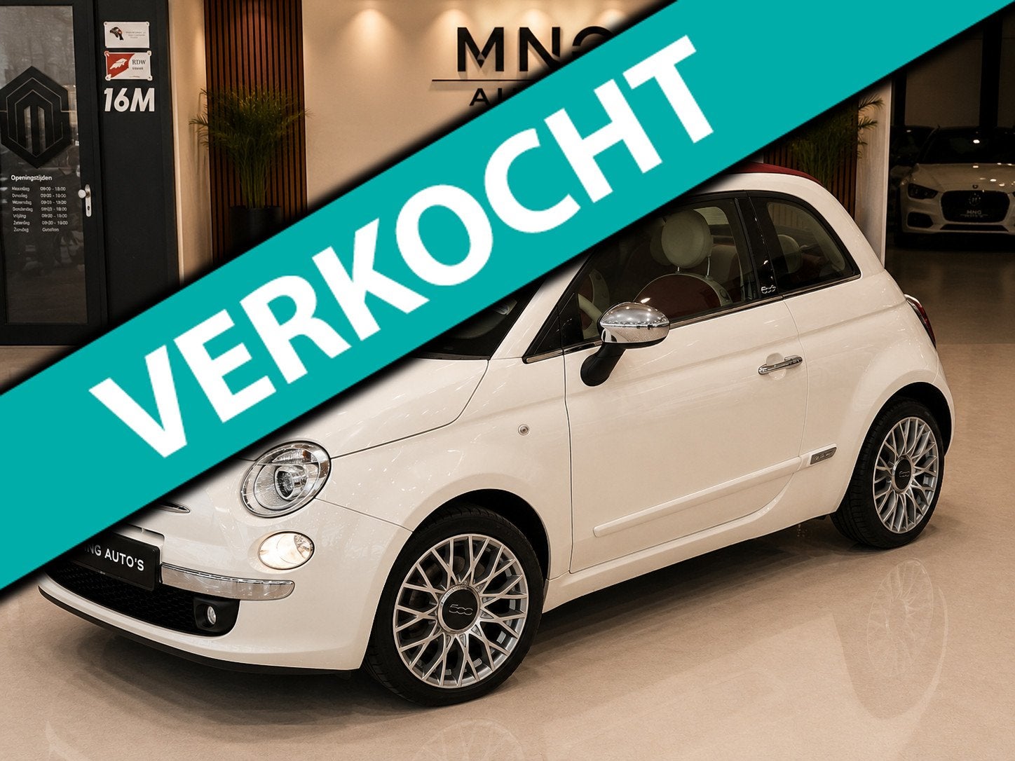 Fiat 500 C 1.2 Lounge|Automaat|Leder|Pdc|Topstaat!, Euro 5, Gebruikt, 4 cilinders, Cabriolet