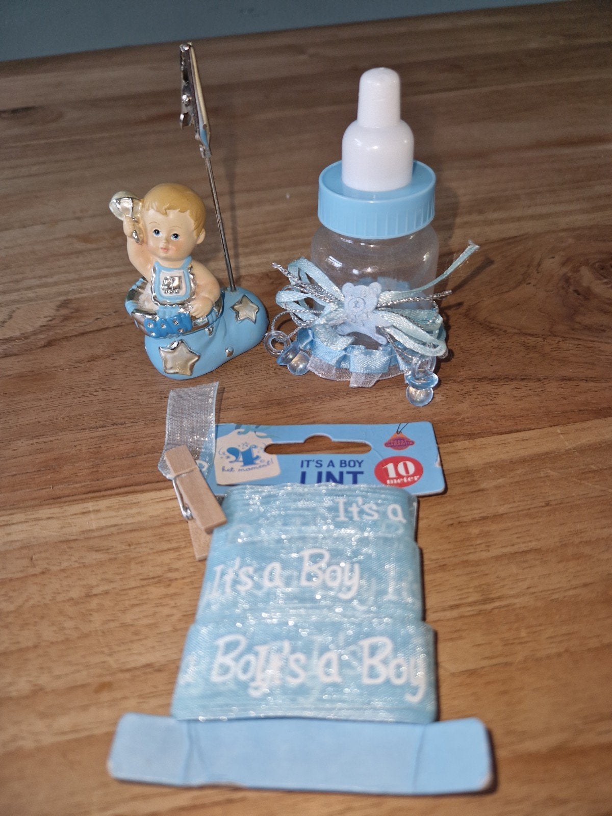 Kraamcadeau / Geboorte decoratie - Jongen, Ophalen, Zo goed als nieuw, Kraamcadeau