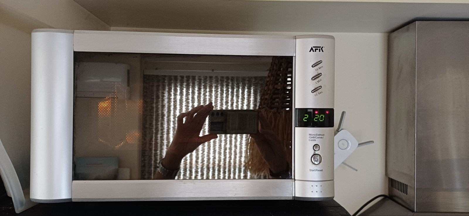 Combi Magnetron - gratis, Witgoed en Apparatuur, Ophalen, Minder dan 45 cm, Vrijstaand, Oven