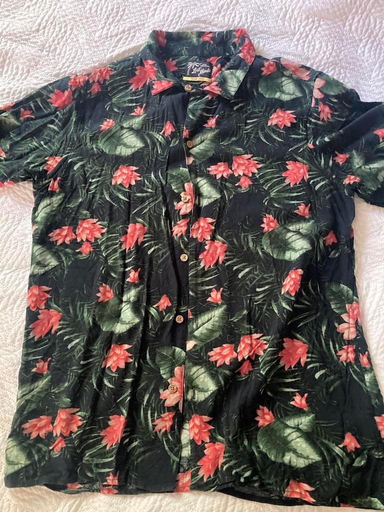 Bloemen / beach /zomer / hippie /tropical / hawaii blouse, Kleding | Heren, Ophalen of Verzenden, Zo goed als nieuw, Overige kleuren