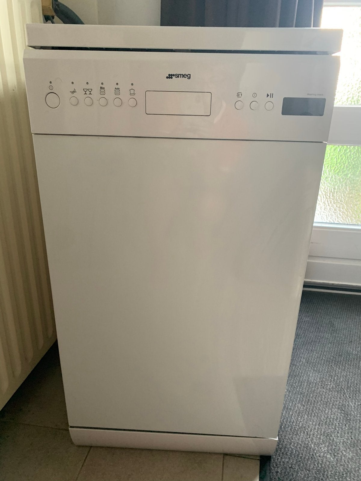 Smeg Vaatwasser LSA 4645 B - Zganieuw, 45x60 cm, Made in Ita, Ophalen, Zo goed als nieuw, 45 tot 60 cm