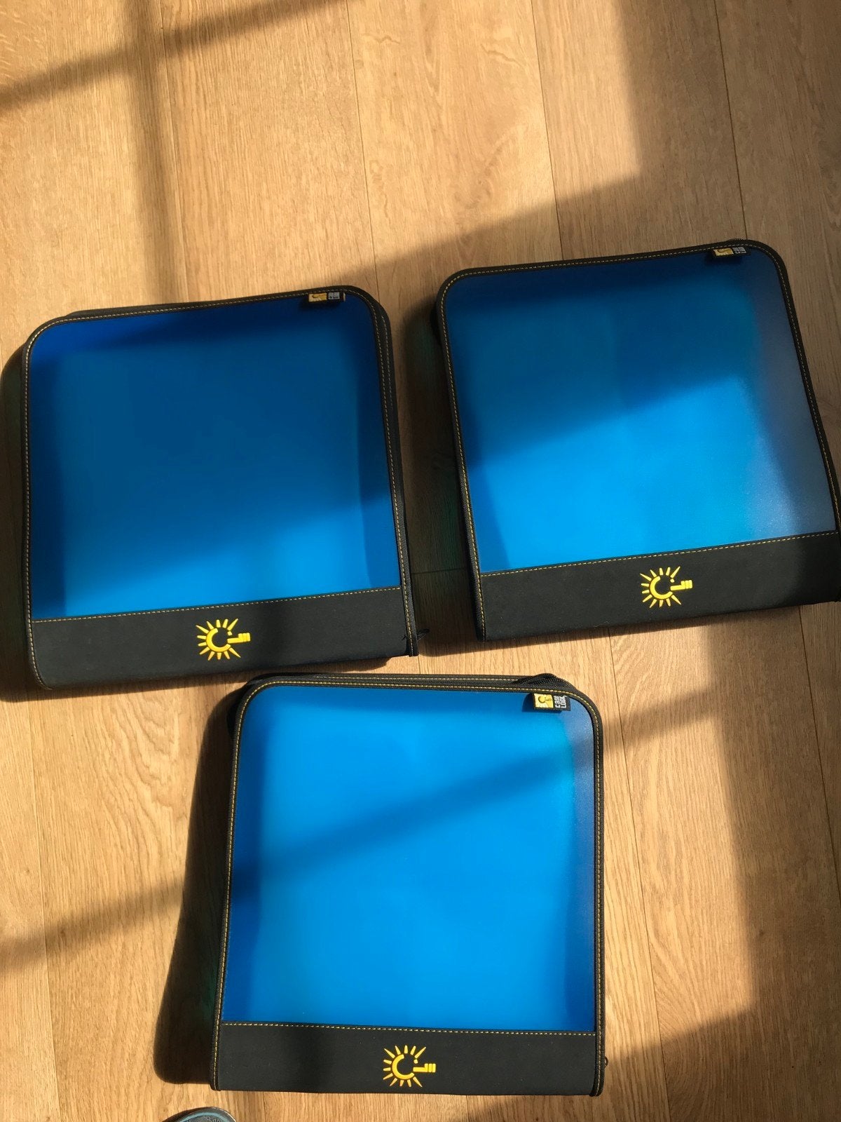 3x Case Logic CD/DVD opbergmappen - Blauw/Zwart, Huis en Inrichting, Ophalen of Verzenden, Zo goed als nieuw, Kunststof, Cd's of Dvd's