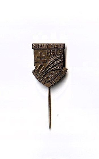 sloveense (?) speld Zupny Sjazo HSLS Presov '40 Saris Zempl, Ophalen of Verzenden, Gebruikt, Overige onderwerpen, Speldje of Pin