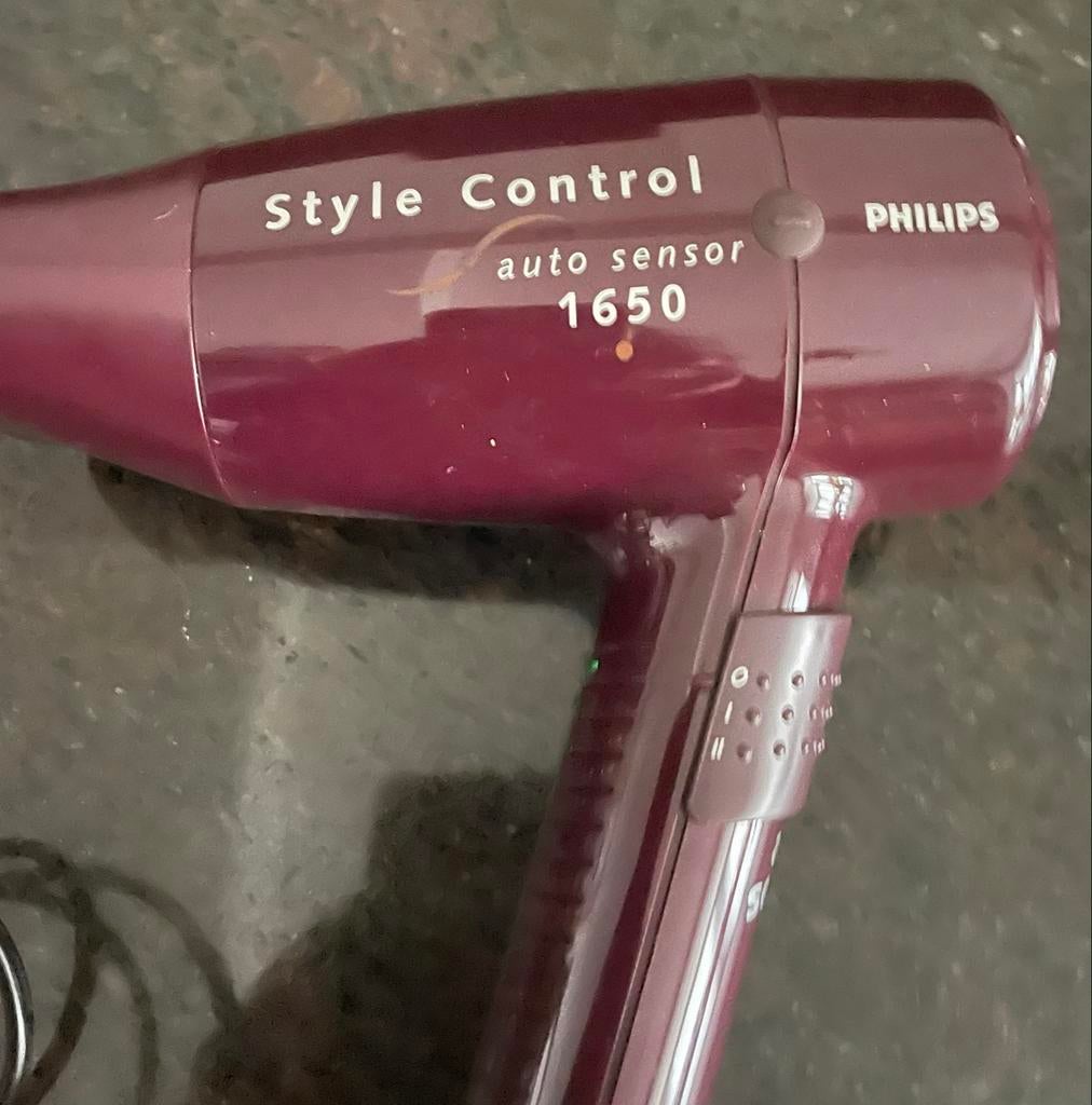 Philips Style Control Auto Sensor 1650W Föhn, Ophalen of Verzenden, Gebruikt, Haarverzorging