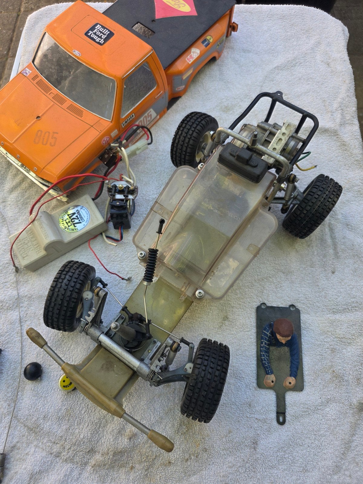Vintage Tamiya srb chassis met Ford F-150 Ranger body, Elektro, Gebruikt, Auto offroad, Ophalen of Verzenden