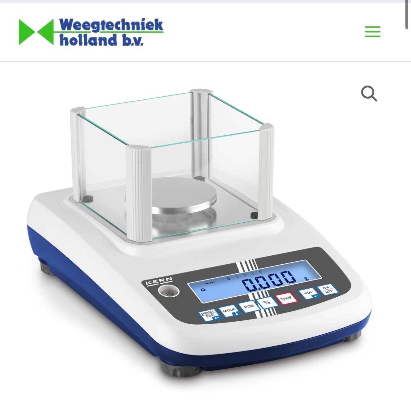 KERN Precisiebalans - Digitale Weegschaal, Witgoed en Apparatuur, Minder dan 10 kg, Ophalen of Verzenden, Overige typen, Fijner dan 1 gram