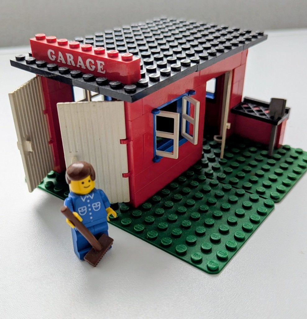 Lego 361 Garage met boekje, Lego, Ophalen of Verzenden, Zo goed als nieuw, LEGOLAND
