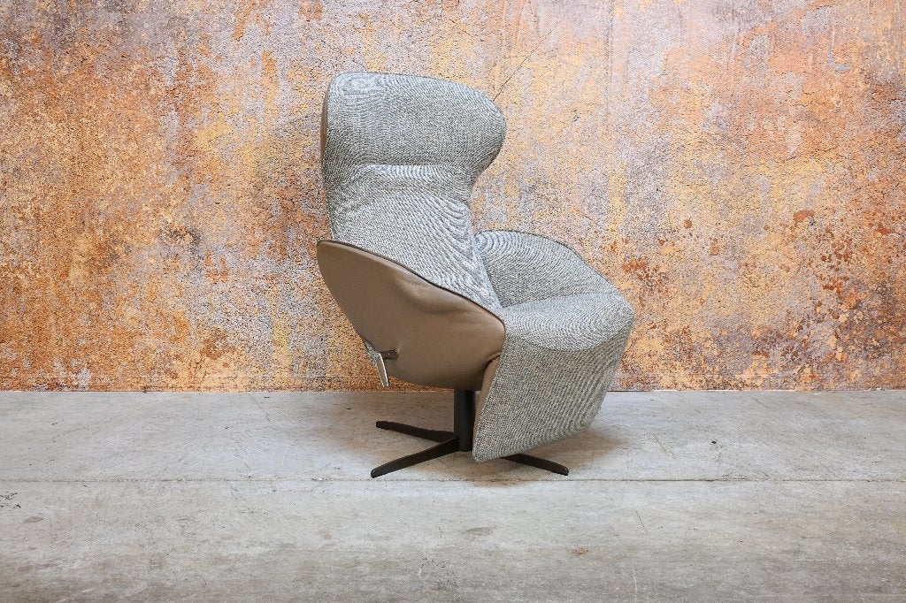 ZGANieuw grijze stoffen Jori Daydreamer design relaxfauteuil, Jori, Leer, 75 tot 100 cm, Ophalen of Verzenden
