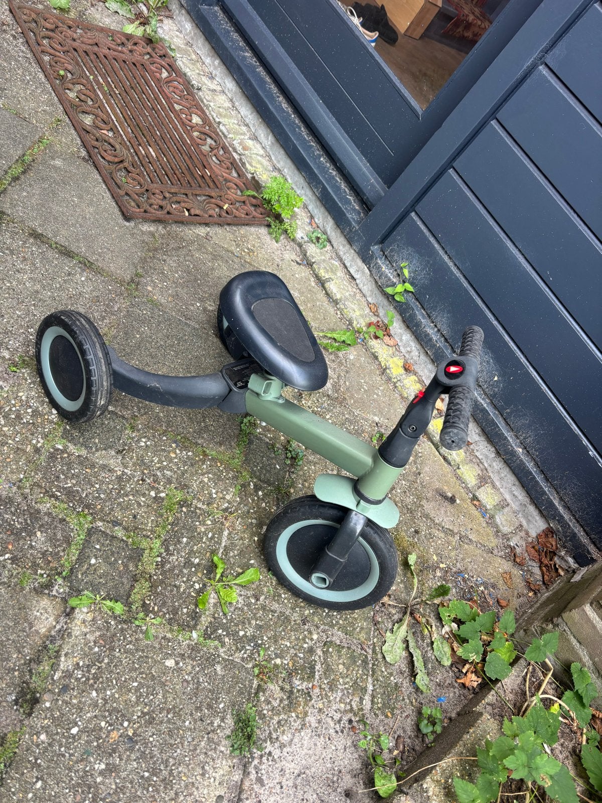 Loopfiets/driewieler 2-in-1, groen, Ophalen, Gebruikt, Loopfiets