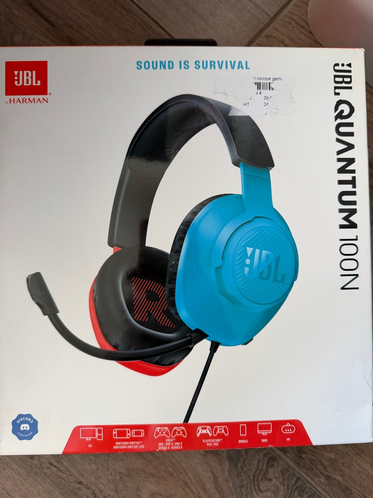 JBL Quantum 100N Gaming Headset - Nieuw, Meerkleurig, Gaming, Duitsland, Nieuw