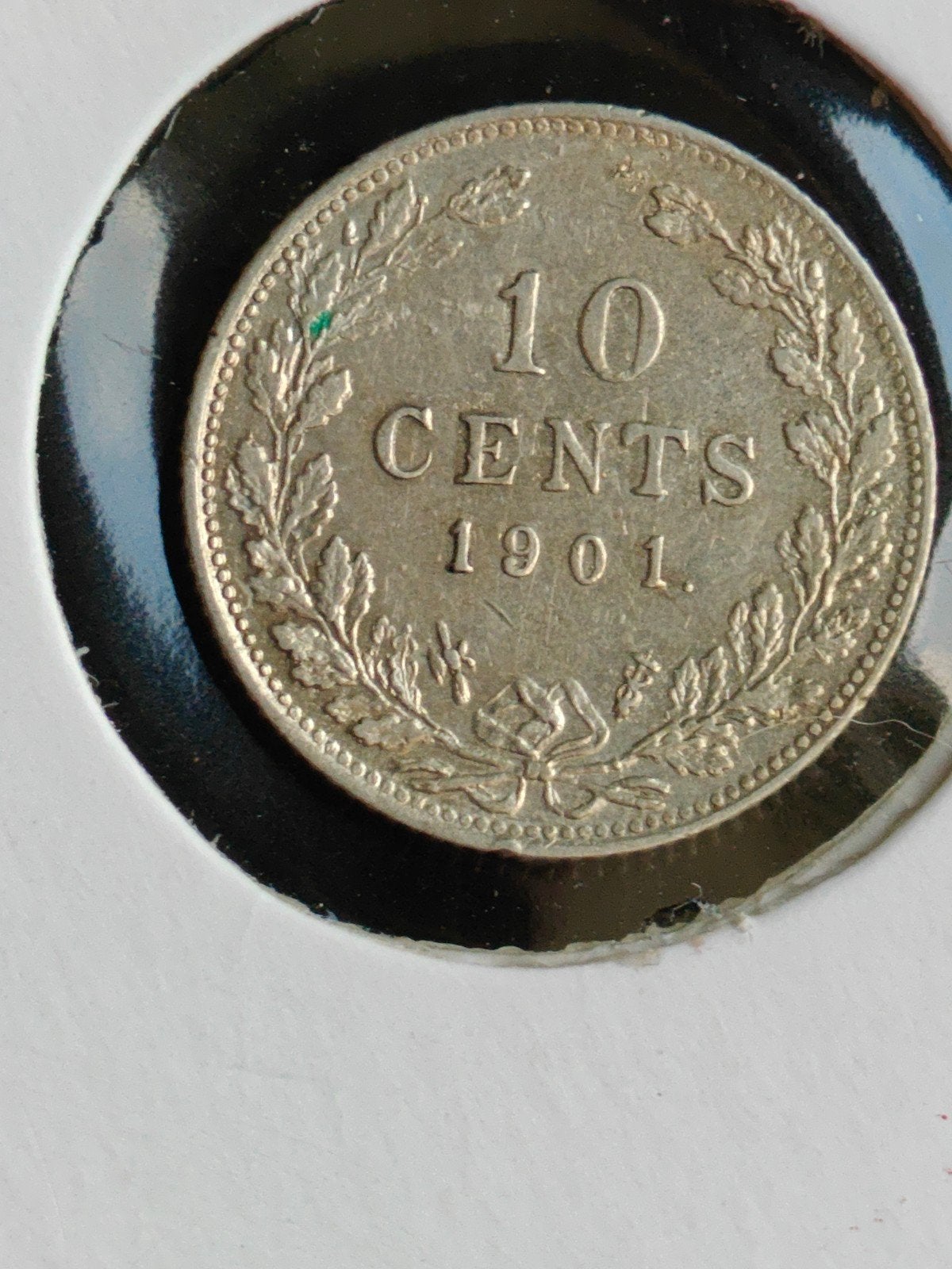 10 cent 1901 Koningin Wilhelmina, Postzegels en Munten, Zilver, Ophalen of Verzenden, 10 cent, Koningin Wilhelmina