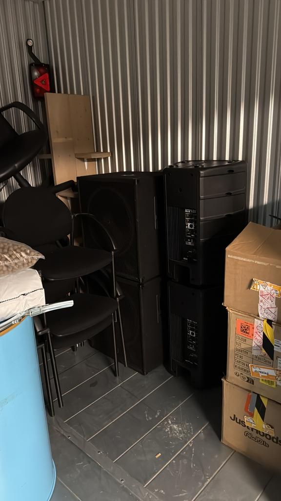 Te koop, goede Speakers, 2x 15” tops en 2x 18” subs, Ophalen, Gebruikt, Overige merken